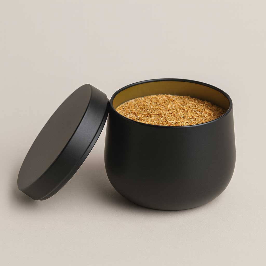 Palo Santo Räucherdose mit Feingranulat, 20 g
