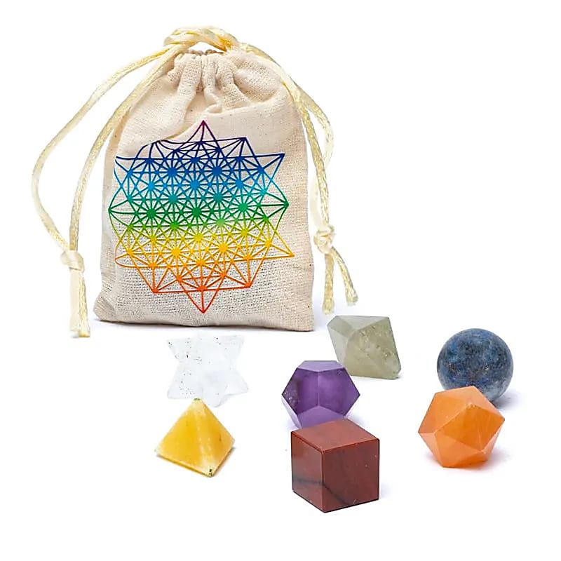 Chakra Heilige Geometrie 7-teiliges Set - Harmonisieren Sie Ihre Energie und Spiritualität