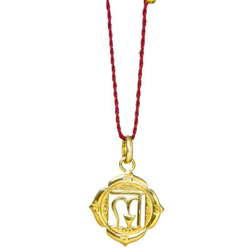 BASISCHAKRA Anhaenger vergoldet ETERNAL BLISS