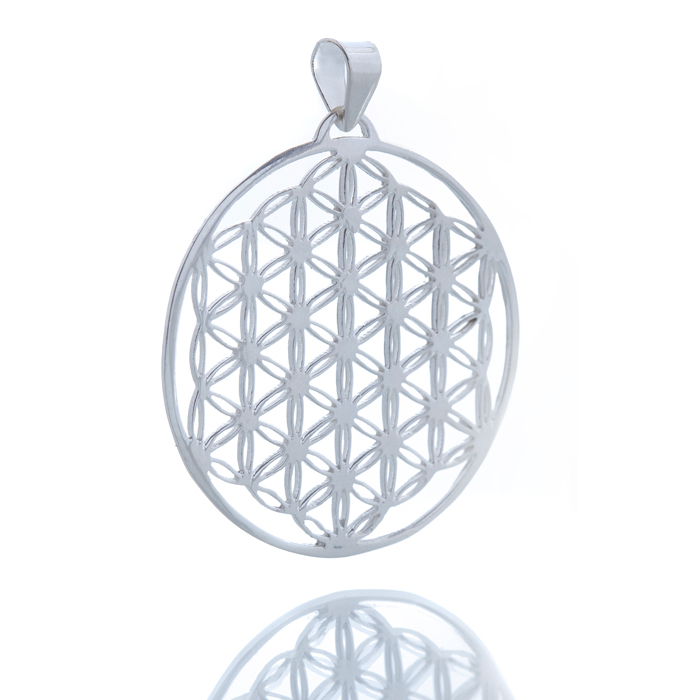 Blume des Lebens Anhänger "klein" - Silber