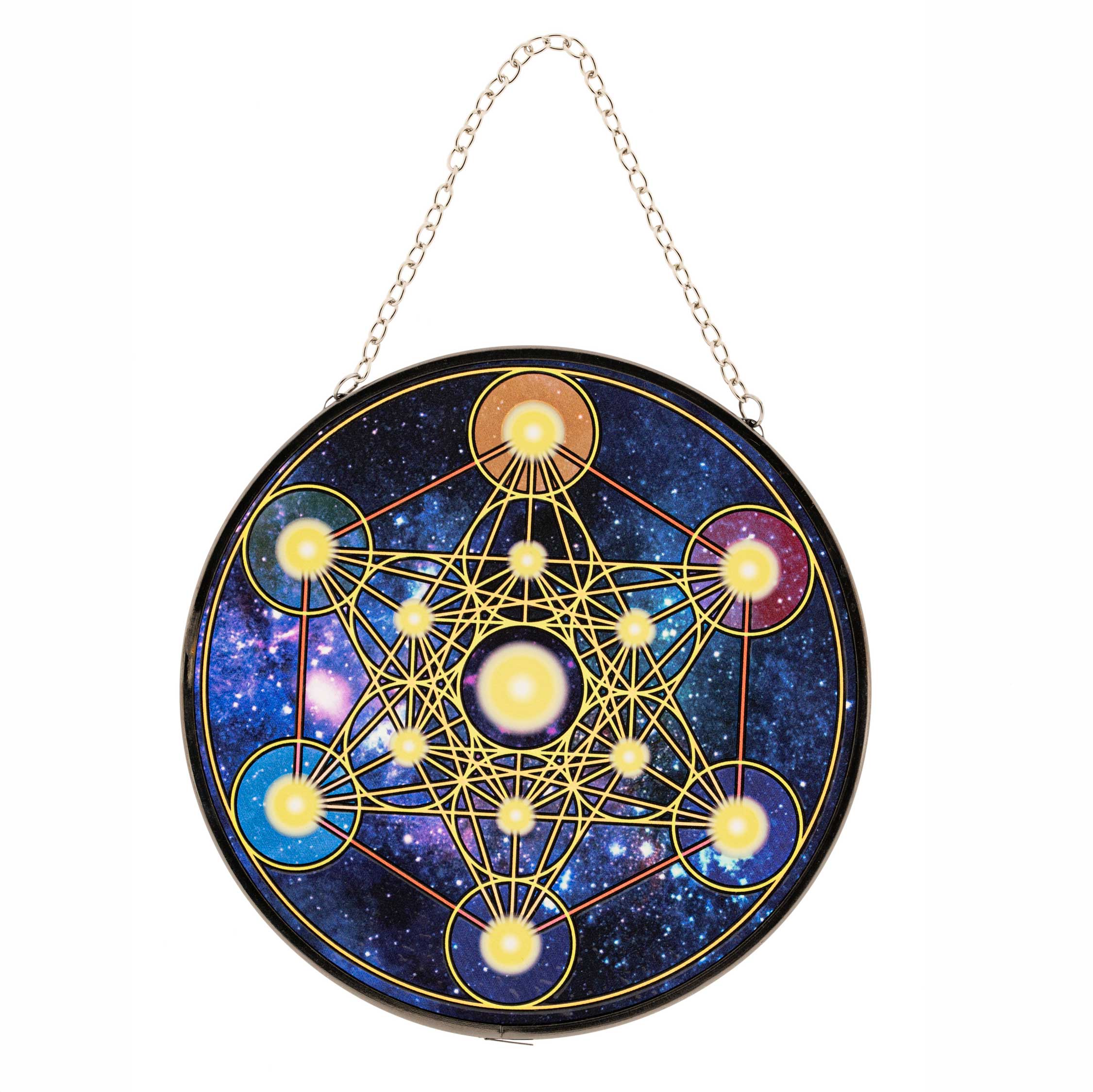 Glas-Fensterbild „Metatron Universe“ – Das Siegel der Schöpfung & Höchste Schwingung