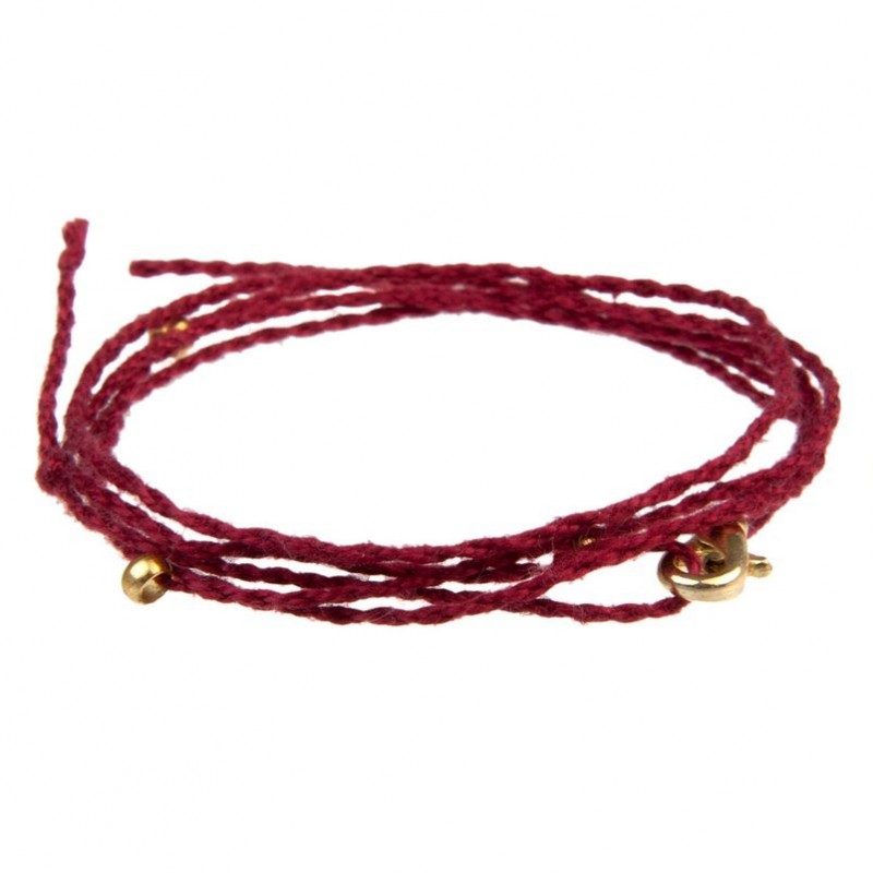 KORDELBAND mit Goldapplikationen rot