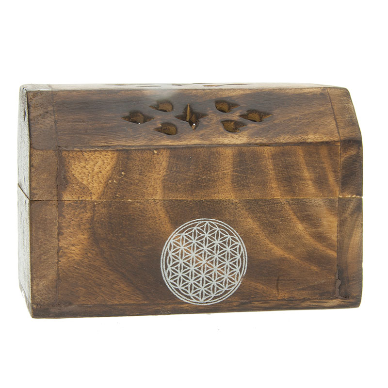 Räucherkistchen für Kegel "Blume des Lebens"
