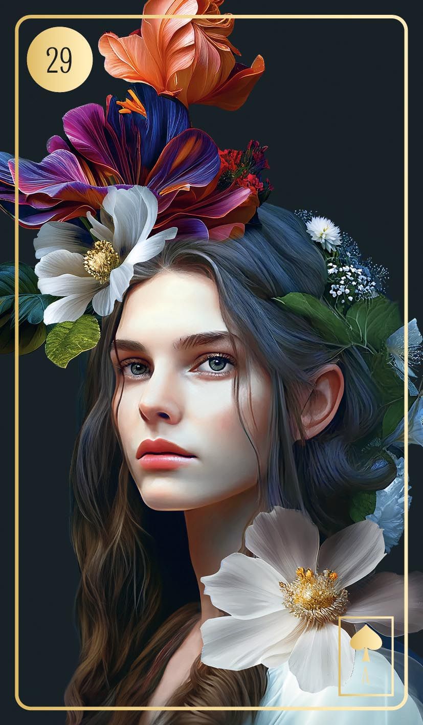 Detailkarte Lenormand-Kartenset: Floralis
