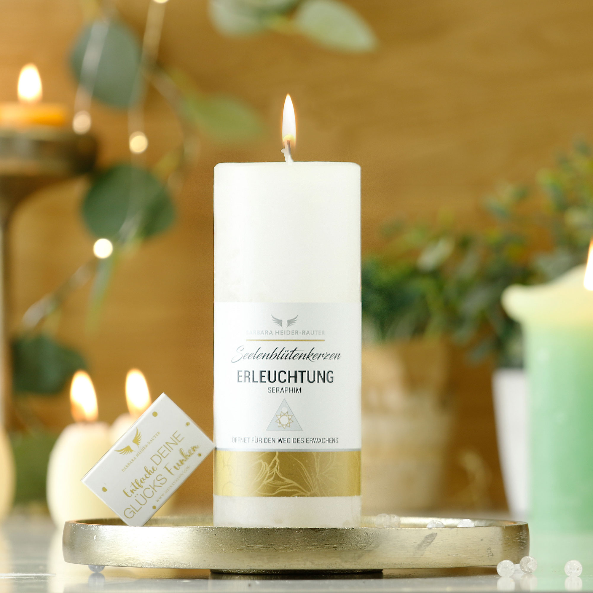 Seelenblütenkerze Erleuchtung: Für mehr Klarheit, innere Weisheit und Balance