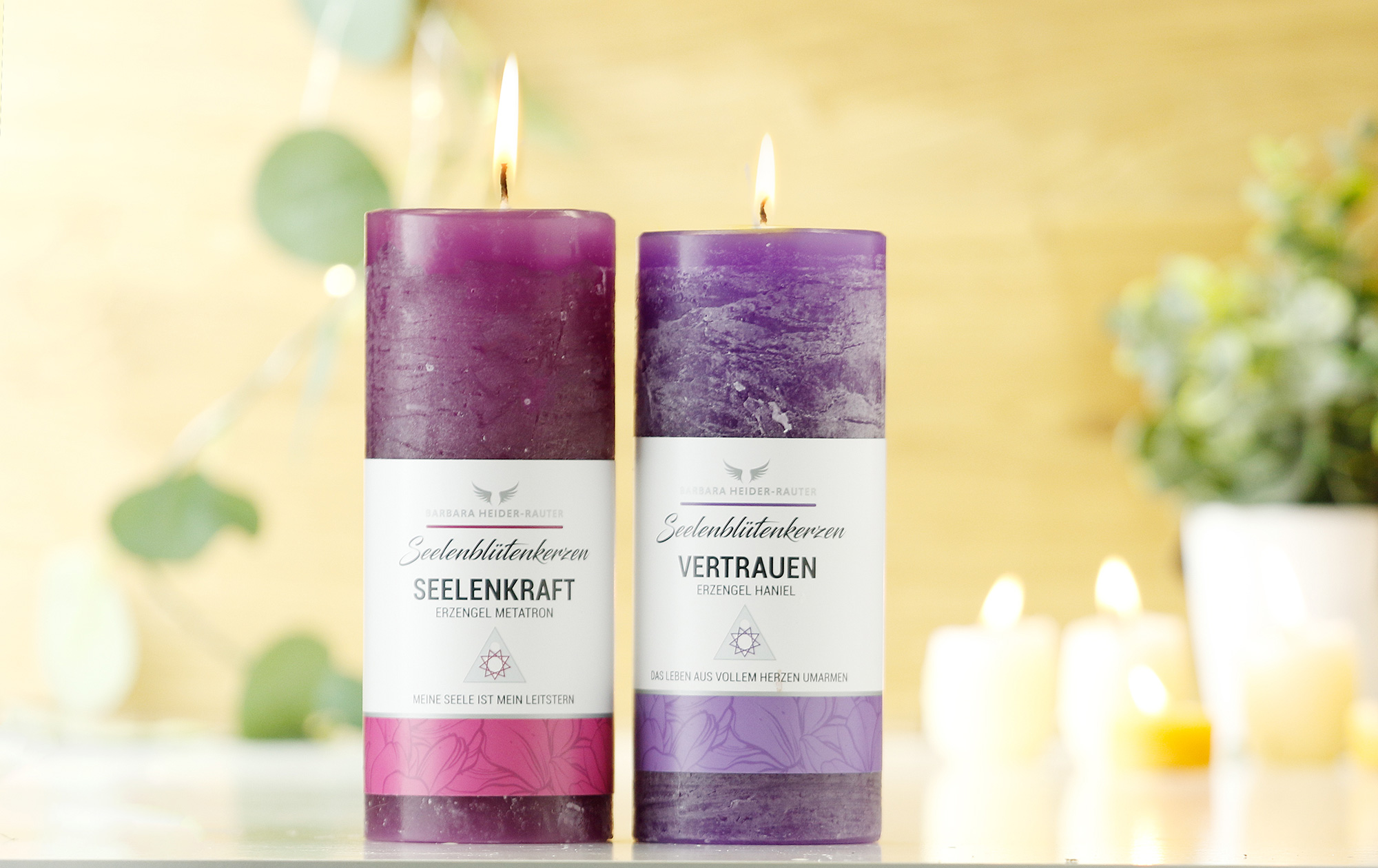 Seelenblütenkerze Vertrauen und Seelenkraft