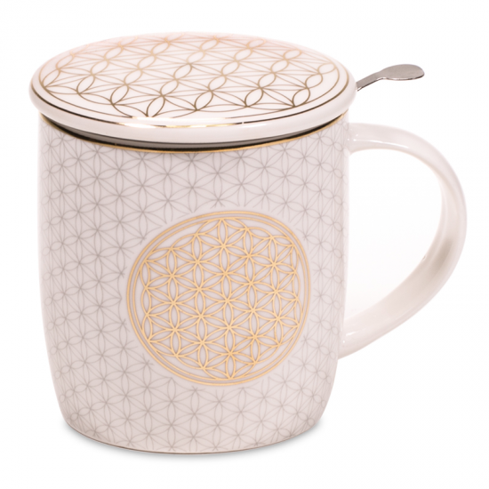 Teetasse Blume des Lebens