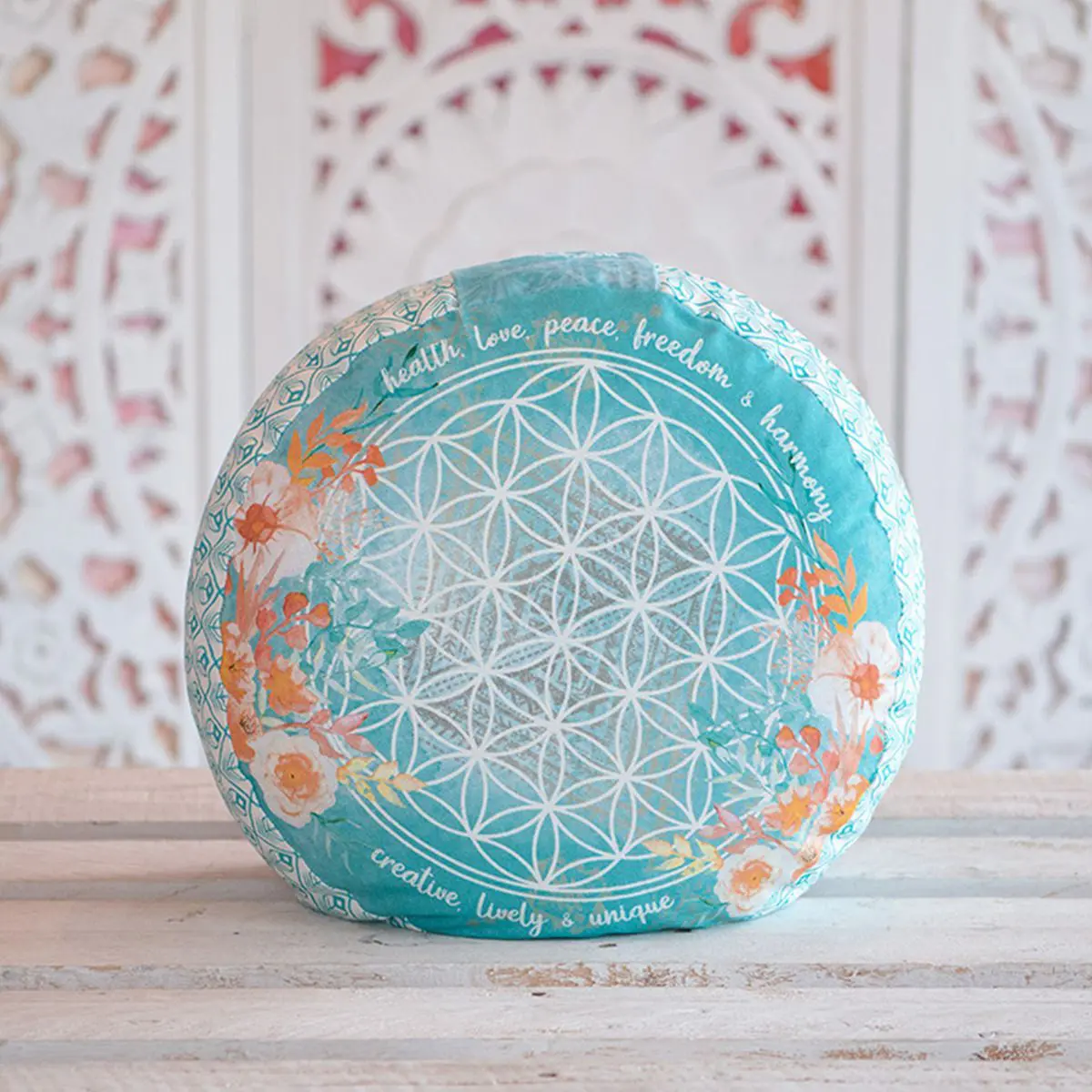 Meditationskissen jade/orange