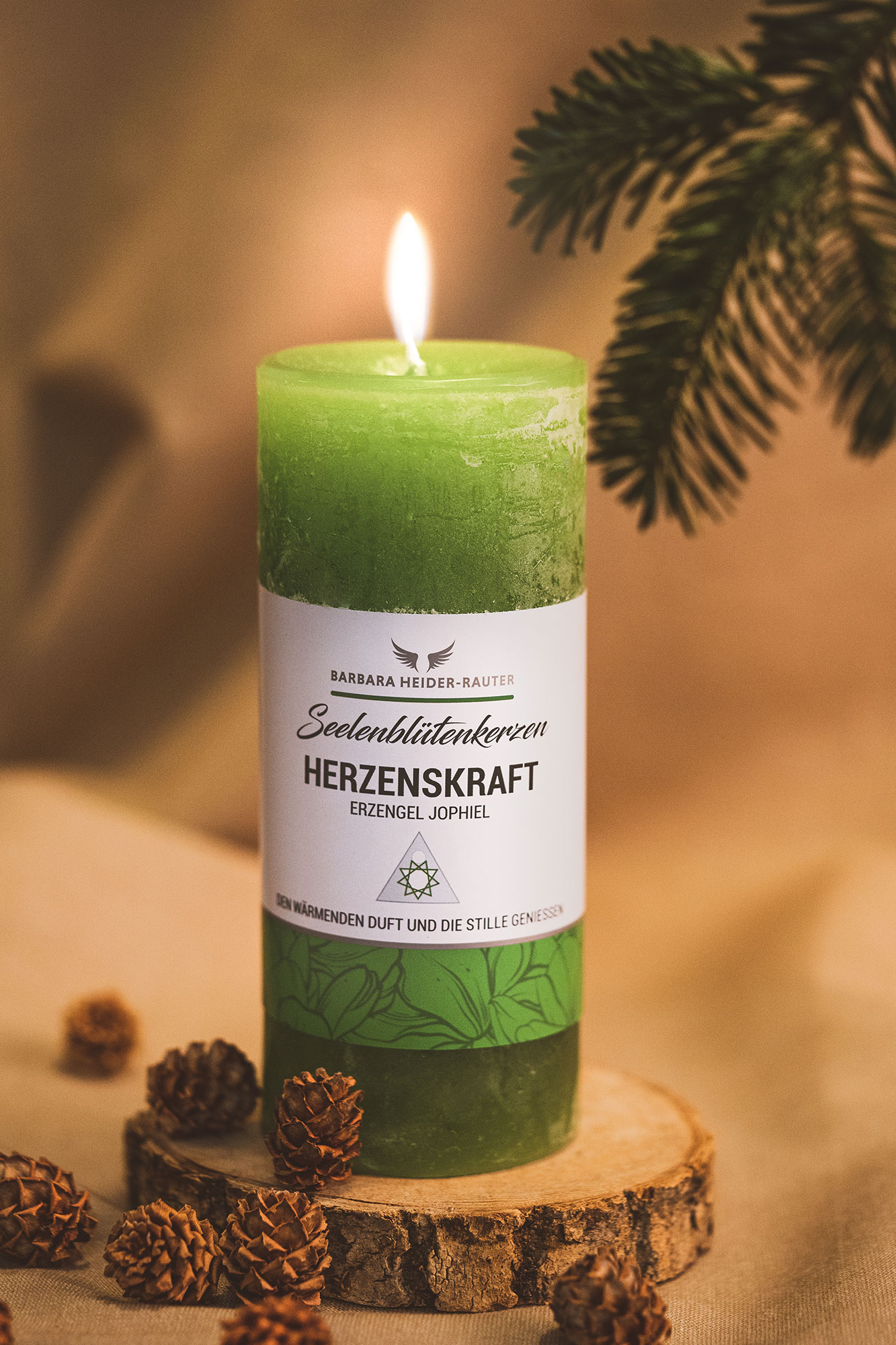 Seelenblütenkerze Herzenskraft von Barbara Heider-Rauter