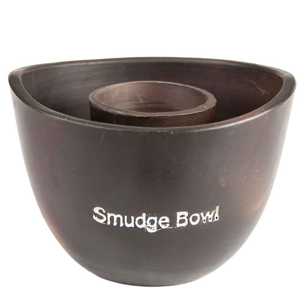 Smudge Bowl, schwarz aus Ton
