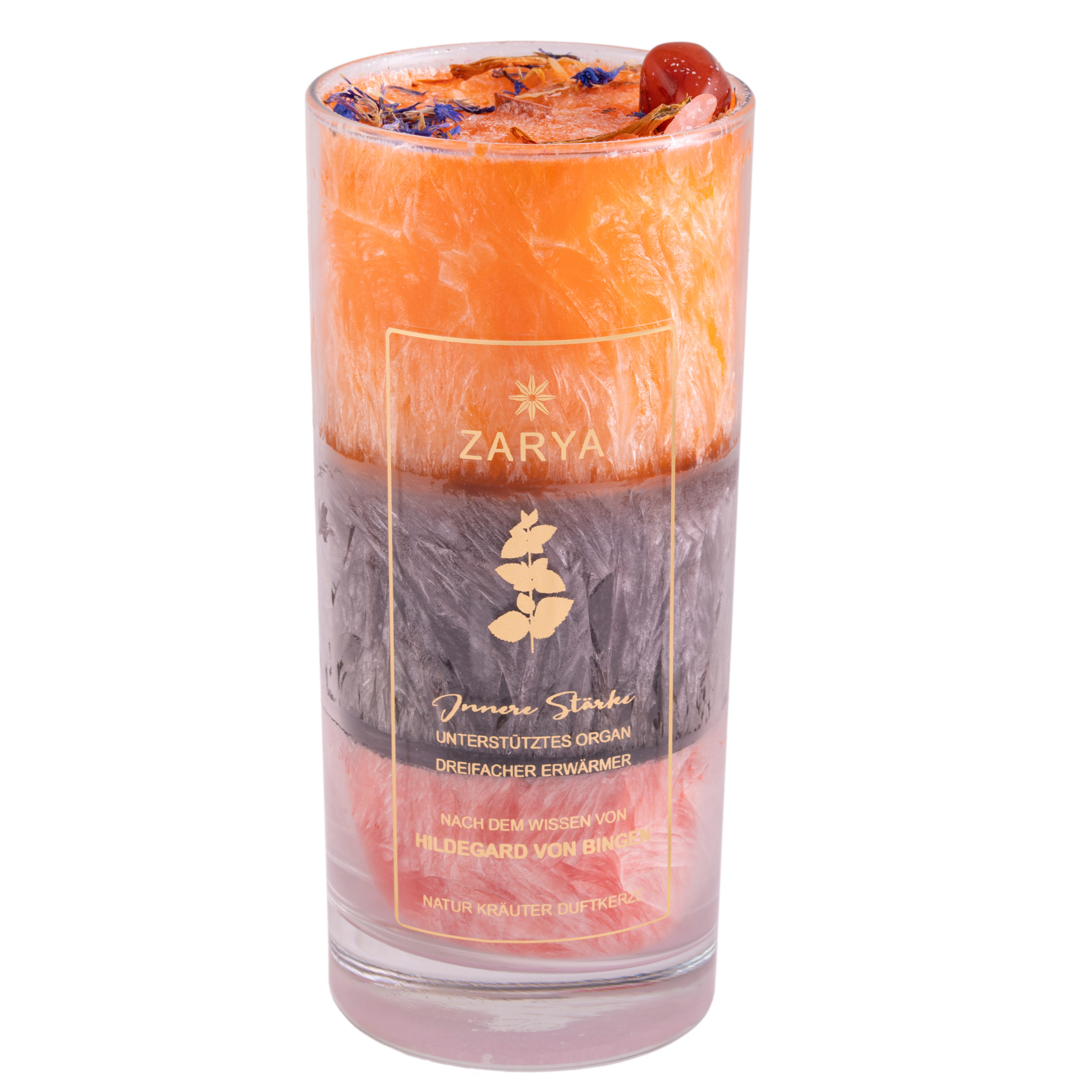 Heilkräuter Duftkerze "Innere Stärke" nach Hildegard von Bingen