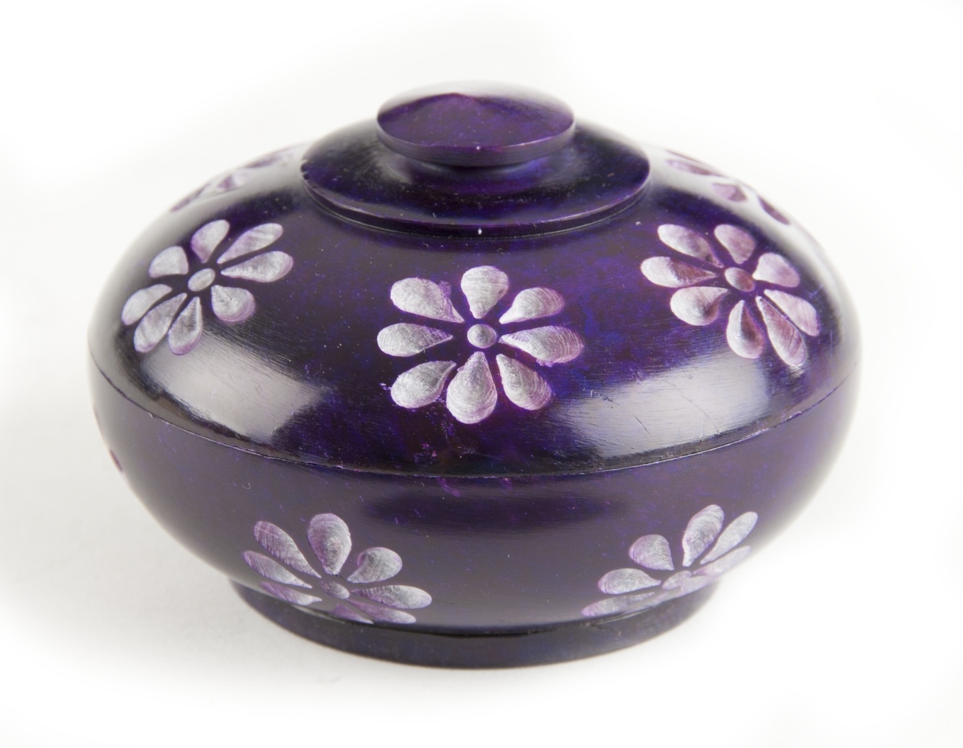 Blumendöschen für Räucherstäbchen, lila