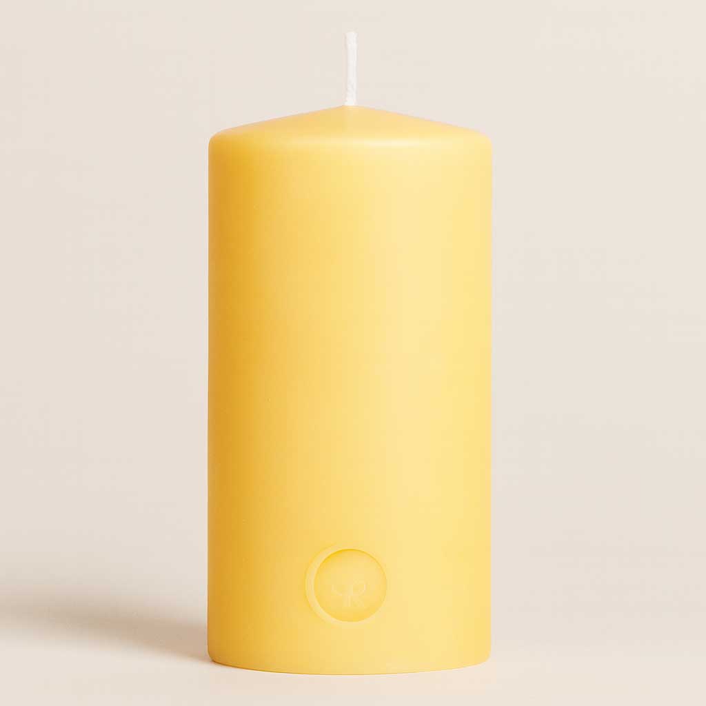 Bienenwachskerze Stumpenform, groß