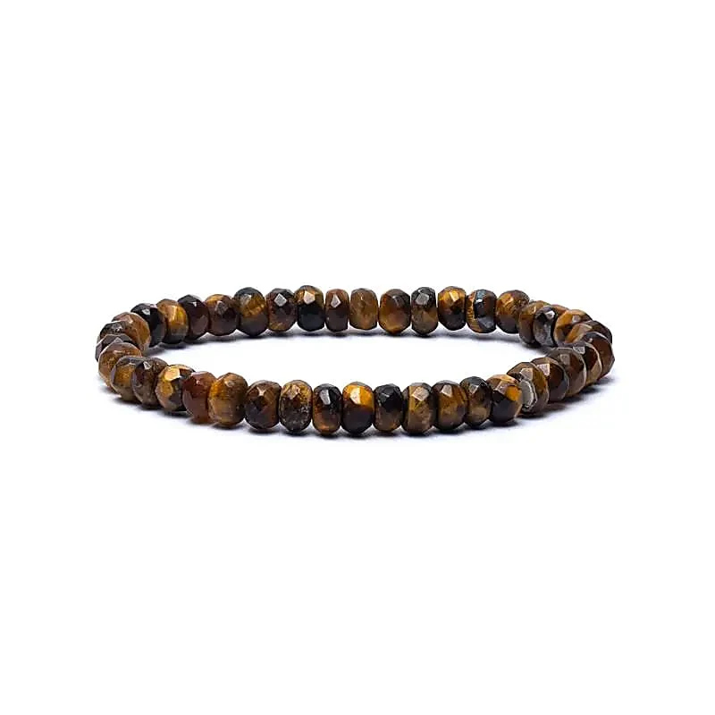 Armband Tigerauge facettiert