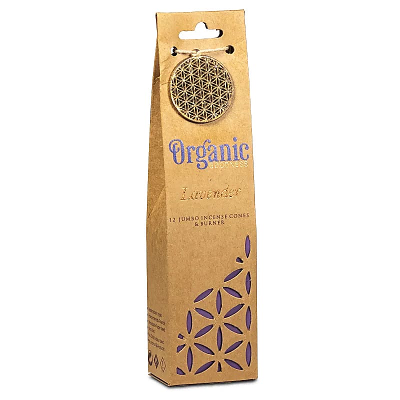 Organic Goodness Lavendel Räucherkegel mit Halter