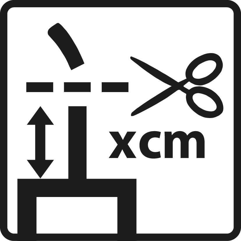 Symbol: Docht vor dem Anzünden kürzen