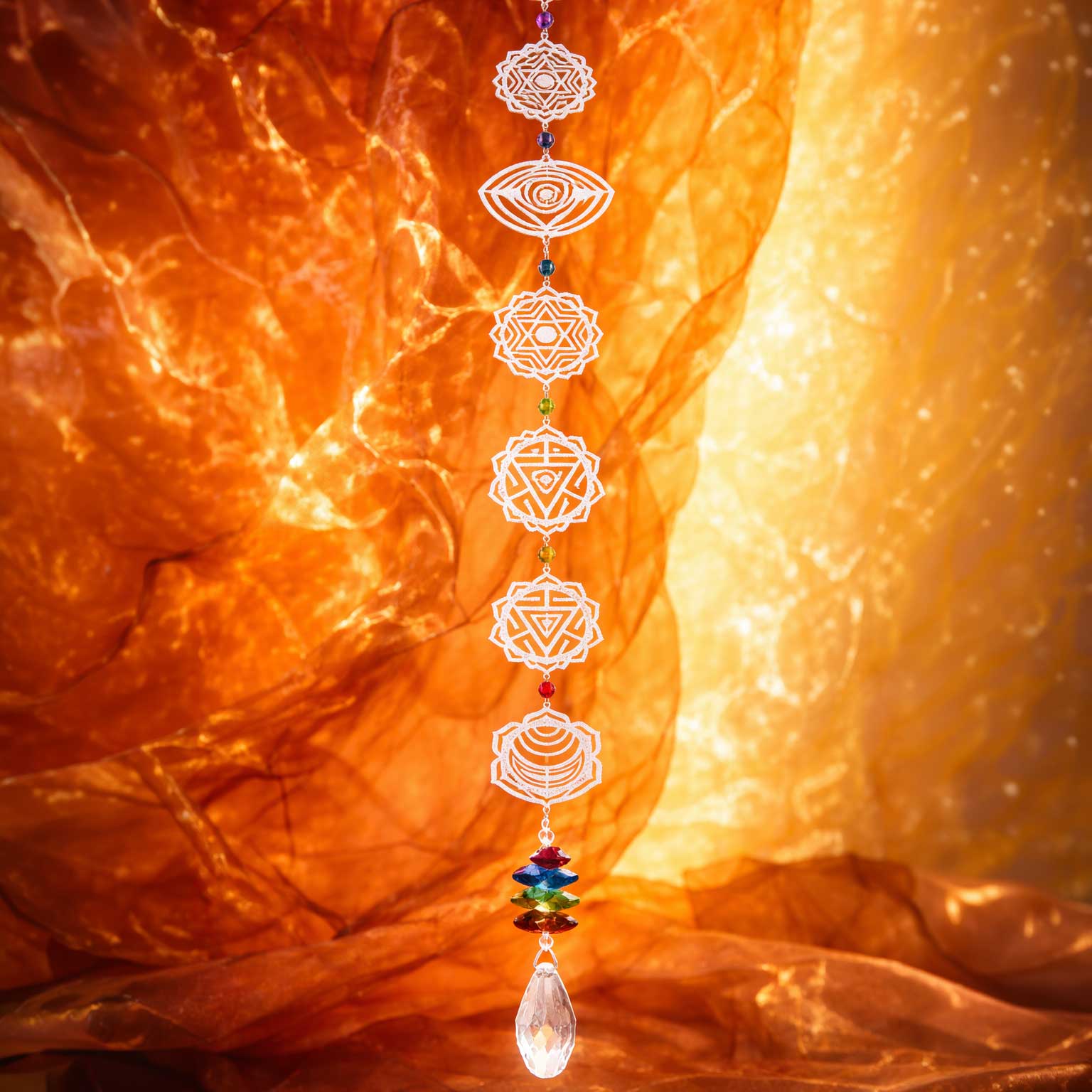Chakra-Suncatcher – Harmonisches Lichtspiel & Energetische Balance