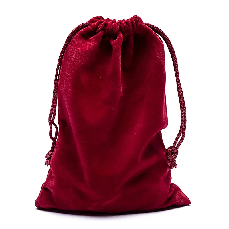 Samt Geschenktasche bordeaux