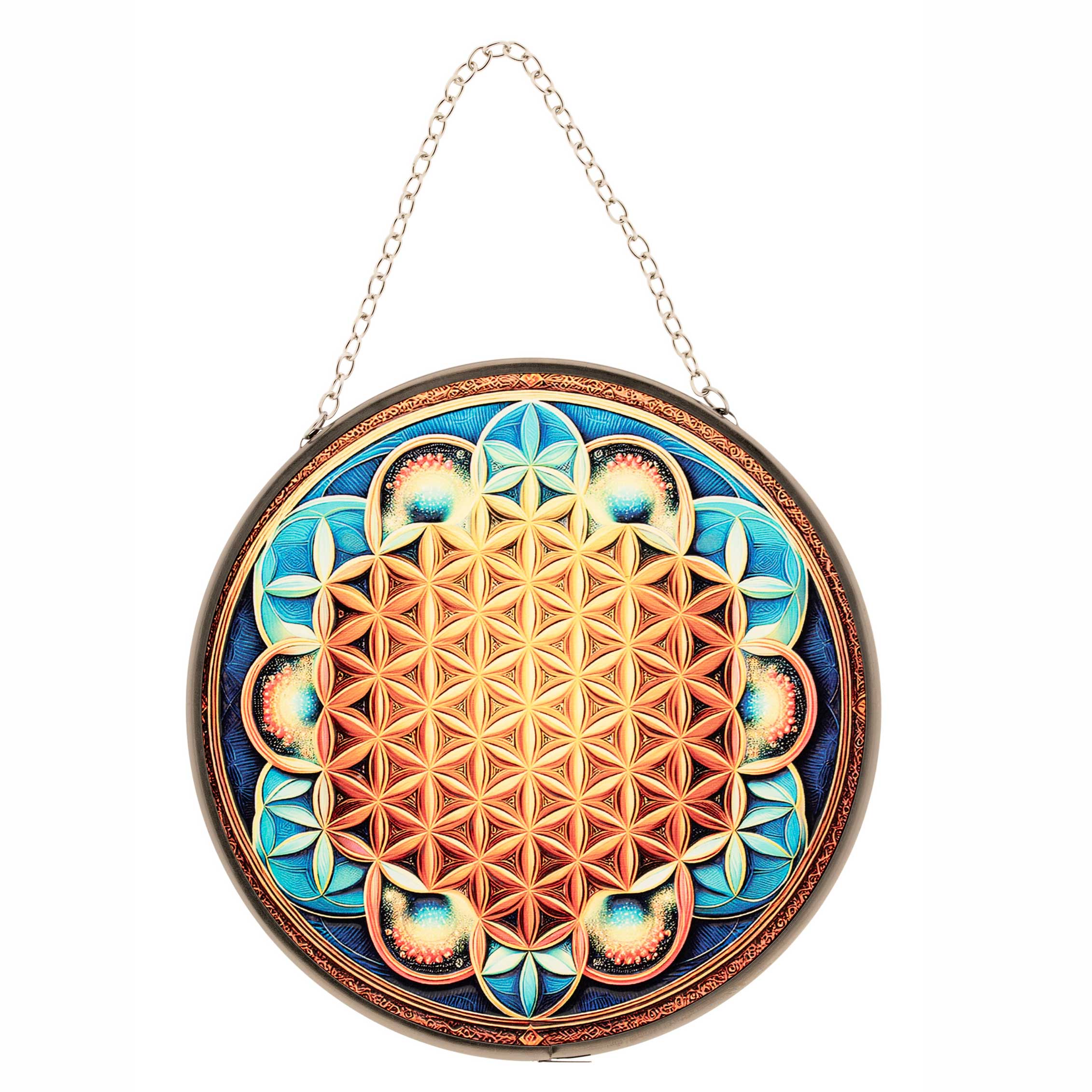 Glas-Fensterbild „Blume des Lebens“ – Harmonische Schwingung & Lichtkraft