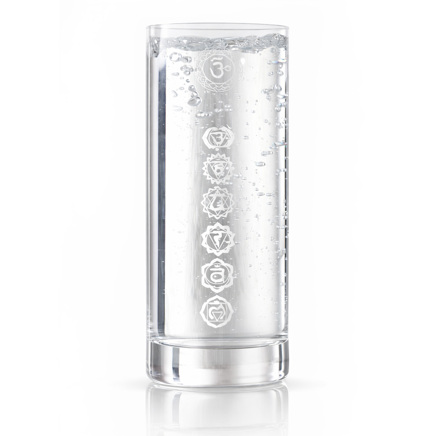 Chakra-Energie-Wasserglas