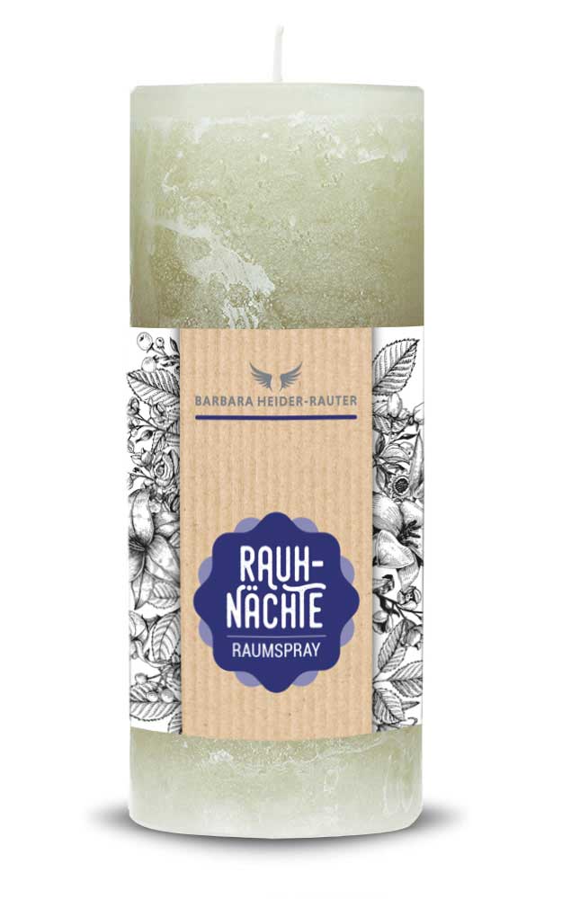 Seelenblütenkerze für die Rauhnächte von Barbara Heidr-Rauter