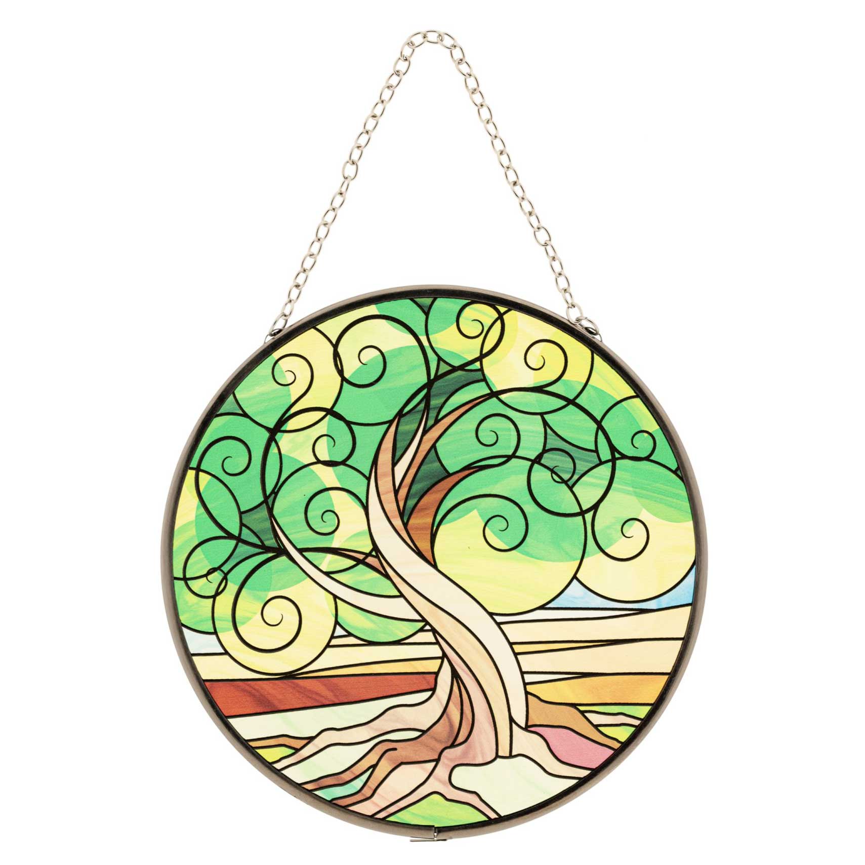 Fensterbild Yggdrasil aus Glas
