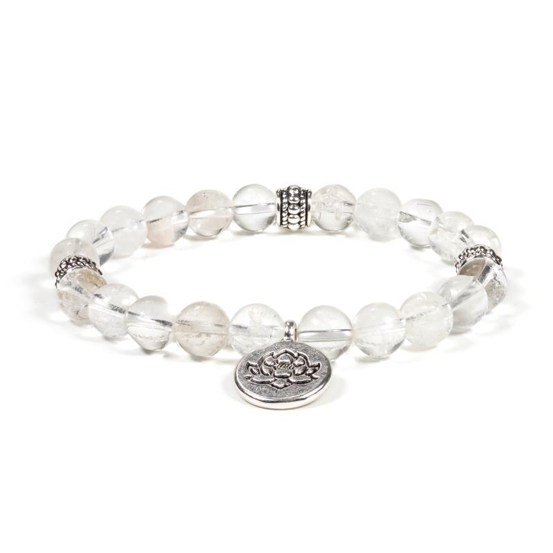 Armband "Lotus" mit Bergkristall