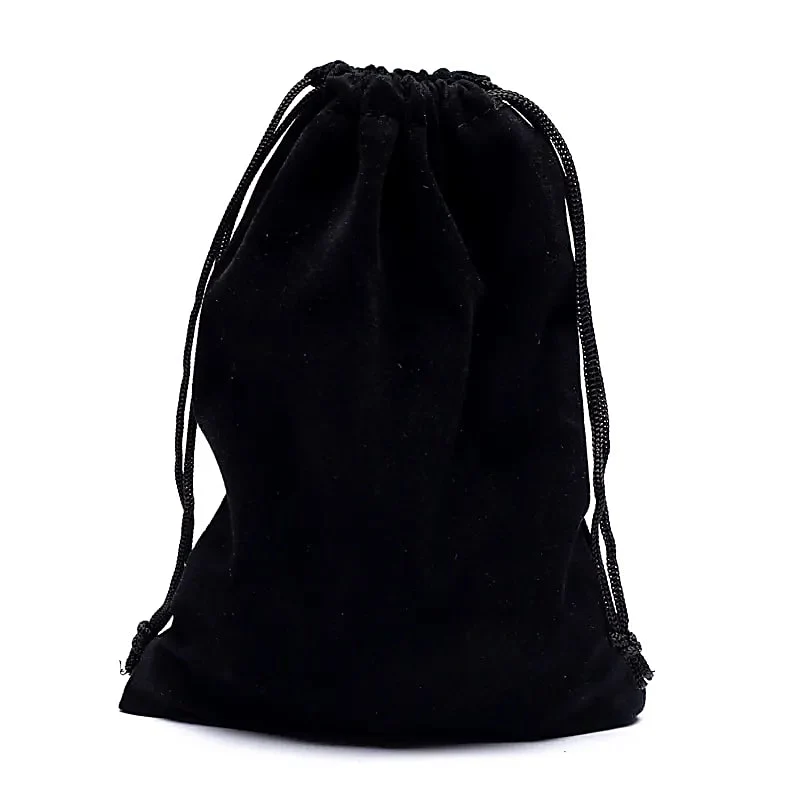 Samt Geschenktasche schwarz
