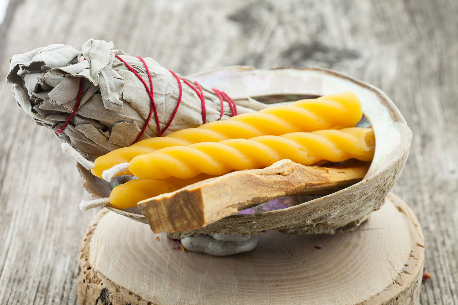 Räucherset "Neuer Anfang" weißer Salbei, Palo Santo