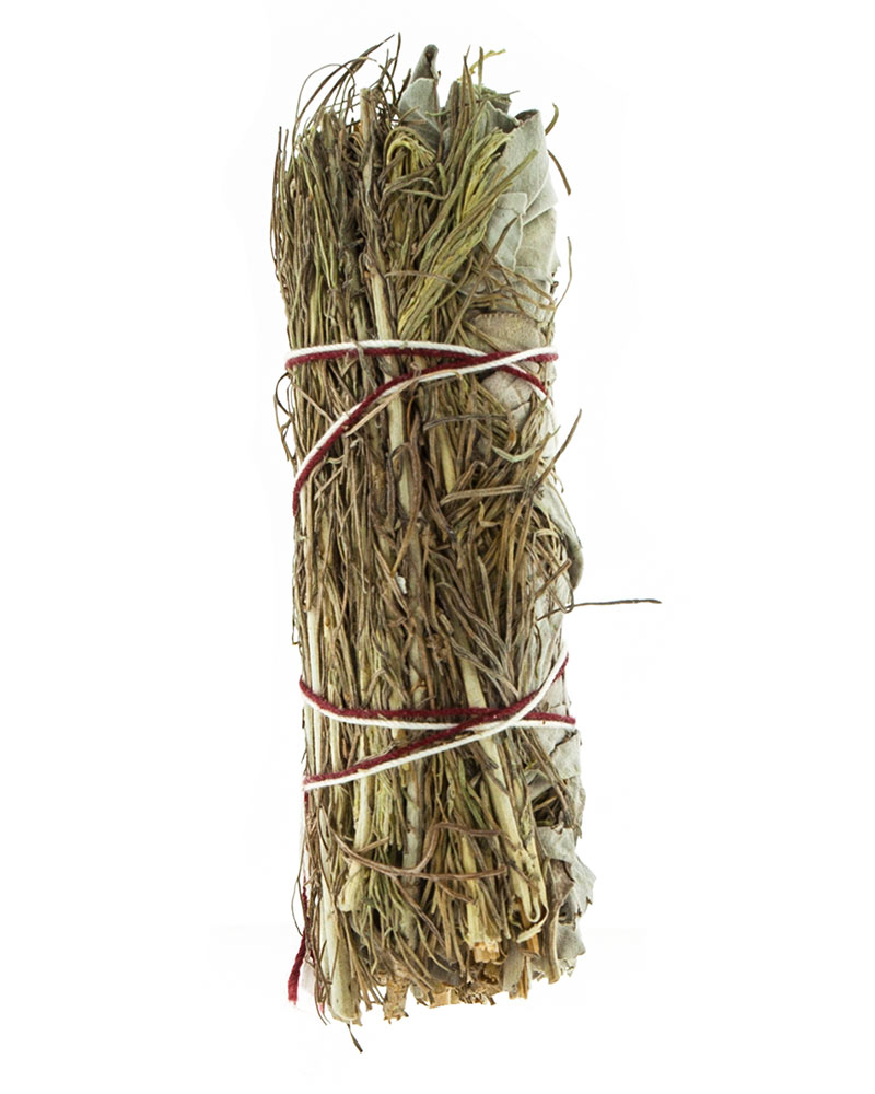 Weißer Salbeistick mit Rosmarin zur energetischen Reinigung