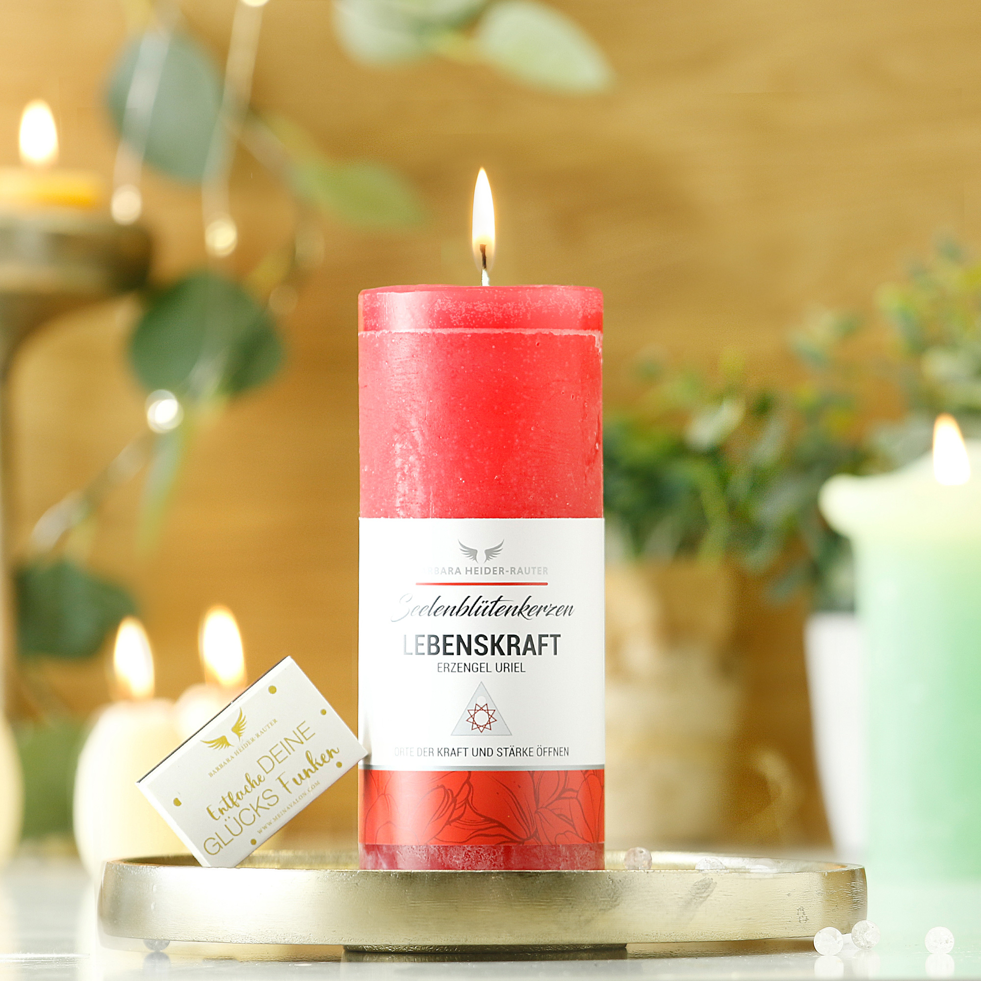 Seelenblütenkerze Lebenskraft: Für mehr Energie, Umsetzungskraft und Erdung