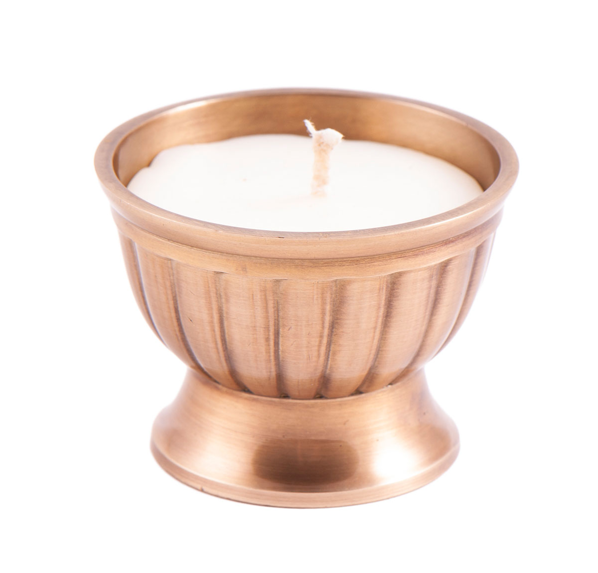 Sari - Sojawachskerze in Messinggefäß
