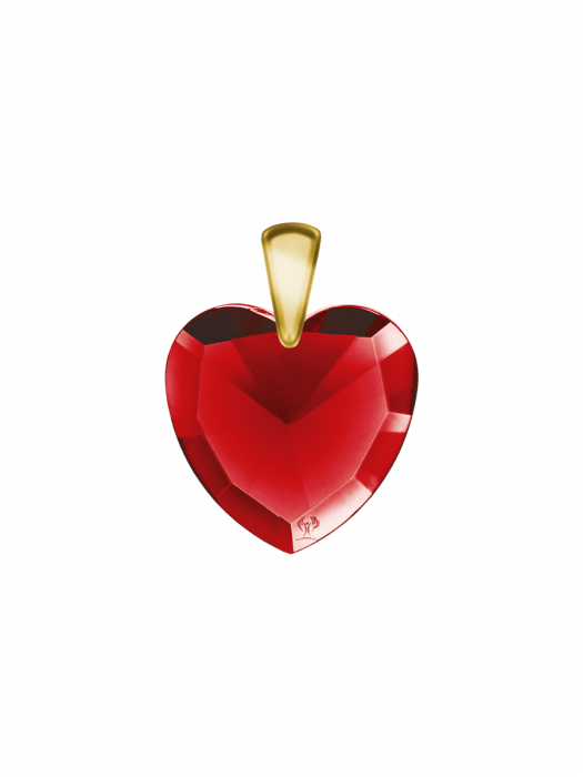 Elohim Kristall-Herz Roter Strahl der Firma Lichtwesen