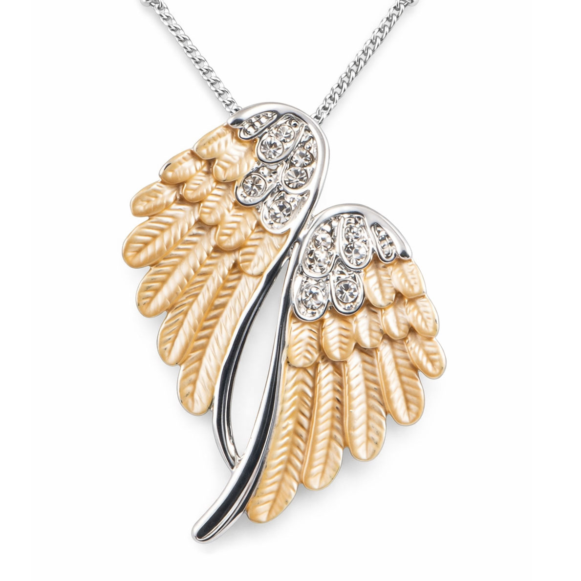 Zarte Engelsliebe - Anhänger mit Kette