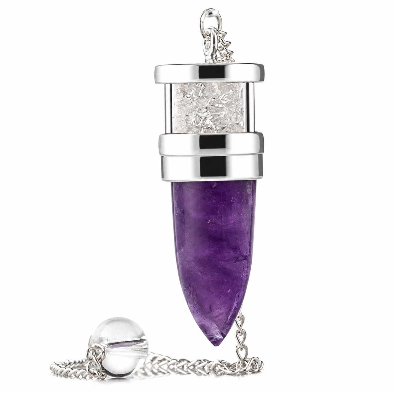 Amethyst-Herkimar-Pendel