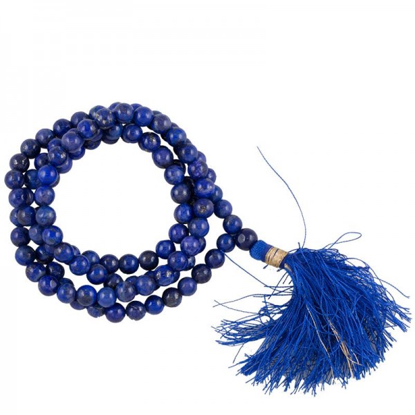Mala Lapis Lazuli 108 Perlen + Tasche