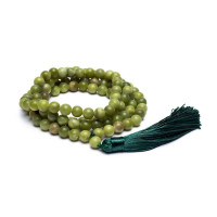 Mala grüne Jade mit Quaste Mala grüne Jade mit Quaste