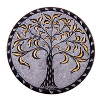 Räucherstäbchenhalter Lebensbaum schwarz-gold Räucherstäbchenhalter Lebensbaum schwarz-gold