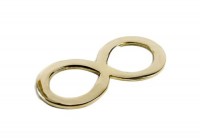 Liegende Acht aus Messing, klein Liegende Acht aus Messing, klein