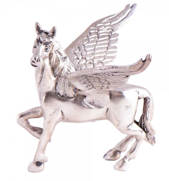 Versilberte Pegasus Figur