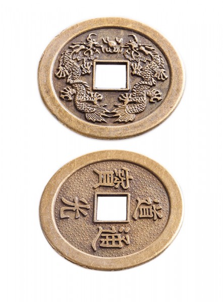 Chinesische Glücksmünzen, einzeln 4cm
