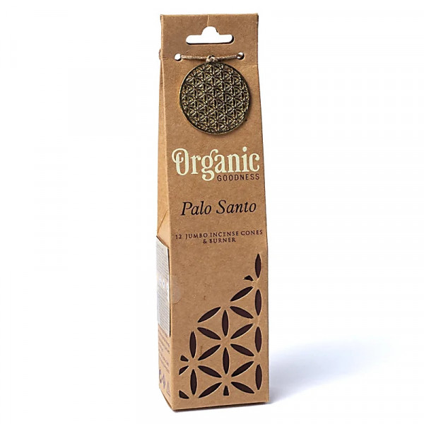 Organic Goodness Palo Santo Räucherkegel + Brenner 