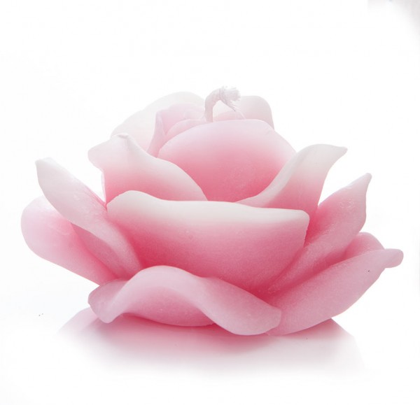 Bienenwachskerze "Rose" Rosa