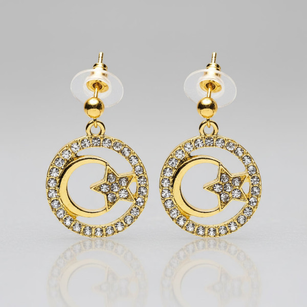 Ohrringe Mond und Stern